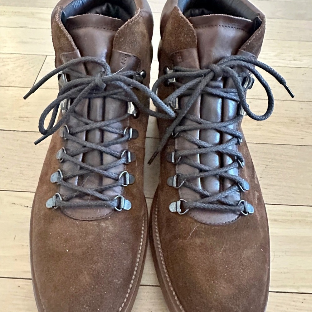 Men's Brown Leather Hiking Boots